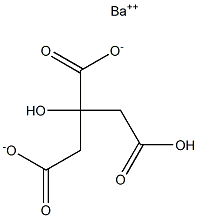 Barium hydrogen citrate Structure