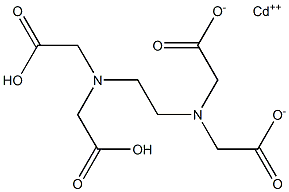 Cadmium dihydrogen EDTA 구조식 이미지