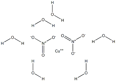 Copper(II) nitrate hexahydrate 구조식 이미지