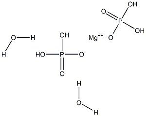 Magnesium dihydrogen orthophosphate dihydrate 구조식 이미지