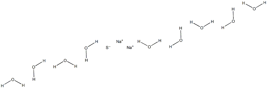 Sodium sulfide nonahydrate 구조식 이미지