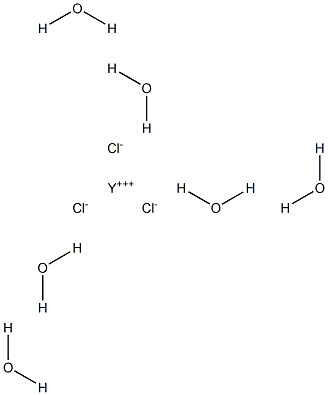 Yttrium(III) chloride hexahydrate 구조식 이미지