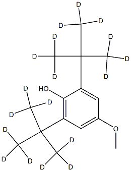 2,6-Di-(tert-butyl-D9)-4-methyloxyphenol Structure