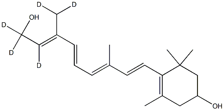 all-trans 3-Hydroxyretinol-D5 Structure