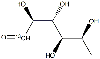 L-Fucose-1-13C 구조식 이미지