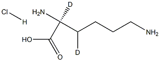 L-Lysine-2,3-D2 HCl Structure