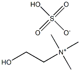 (2-hydroxyethyl)trimethylammonium hydrogen sulfate Structure