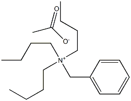 Benzyltributylammonium acetate Structure