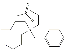 Benzyltributylammonium acetate 구조식 이미지