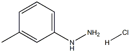 3-methylphenylhydrazine hydrochloride Structure