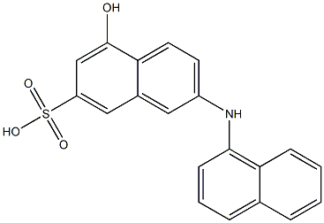 2-naphthylamino-5-naphthol-7-sulfonic acid Structure