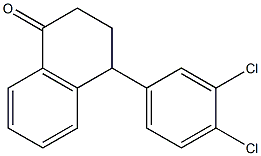 4-(3,4-dichlorophenyl)tetralone Structure