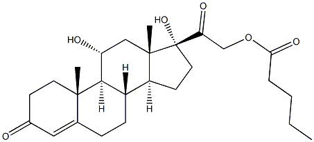 Hydrocortisone propyl acetate Structure