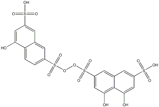 Chromotropic acid (1,8-dihydroxynaphthalene-3,6-disulfonic acid) 구조식 이미지