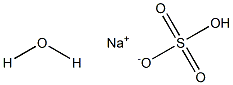 Sodium bisulfate monohydrate Structure