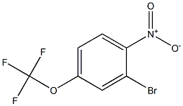 2-Bromo-4-(trifluoromethoxy)nitrobenzene 구조식 이미지