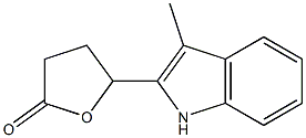 DL-3-methyl-indole-butyrolactone 구조식 이미지