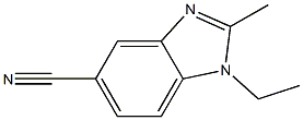 1-ethyl-2-methyl-5-cyanobenzimidazole Structure