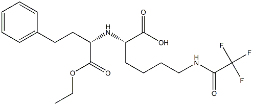 N2-[1-(S)-ethoxycarbonyl-3-phenylpropyl]-N6-trifluoroacetyl-L-lysine Structure