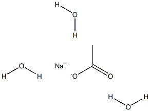 Sodium acetate trihydrate 구조식 이미지