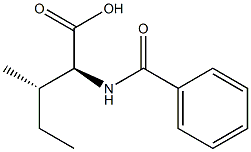 N-benzoyl isoleucine Structure