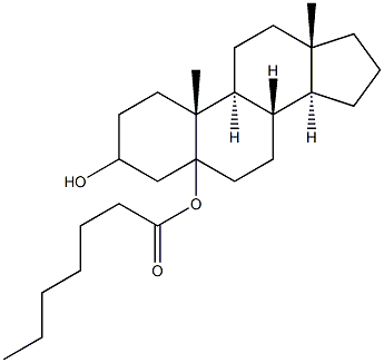 5-androstanediol heptanoate Structure