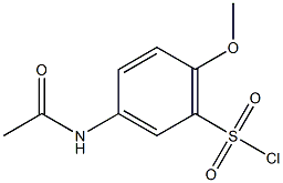 3-acetamido-6-methoxybenzenesulfonyl chloride Structure
