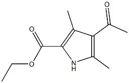 Ethyl4-acetyl-3,5-diMethyl-1H-pyrrole-2-carboxylate Structure