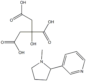 Nicotine citrate 구조식 이미지