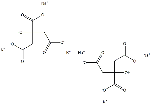 Polassium sodium citrate Structure