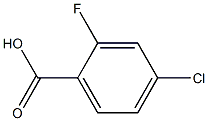 2-fluoro-4-chlorobenzoic acid 구조식 이미지