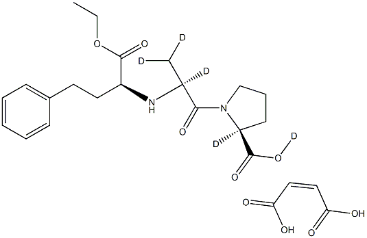 Enalapril-d5 Maleate Salt Structure