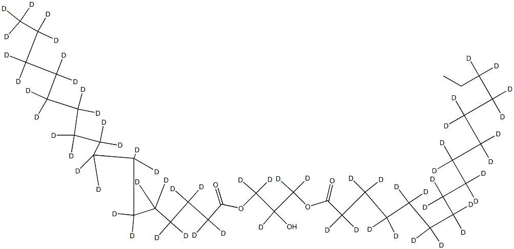 1,3-Dipalmitin-D62 구조식 이미지