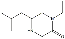 1-ETHYL-5-ISOBUTYLPIPERAZIN-2-ONE Structure