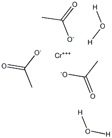 CHROMIUMACETATEDIHYDRATE 구조식 이미지