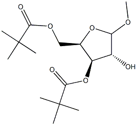 Methyl3,5-di-O-pivaloyl-D-xylofuranoside Structure