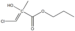 3-chloro-2-hydroxy methyl acrylic acid propyl ester Structure