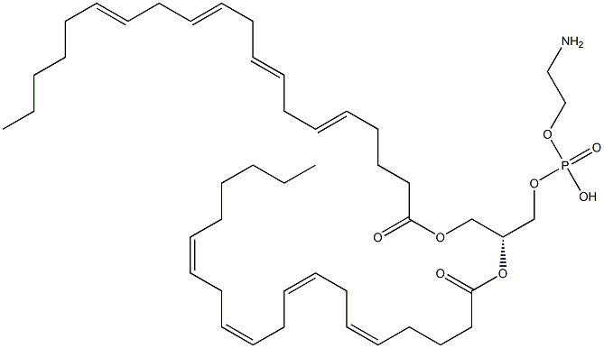 1,2-di-(5Z,8Z,11Z,14Z-eicosatetraenoyl)-sn-glycero-3-phosphoethanolamine 구조식 이미지