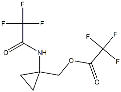 (1-[(2,2,2-Trifluoroacetyl)amino]cyclopropyl)methyl trifluoroacetate Structure