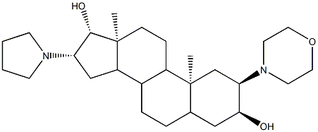 (2R,3S,10S,13S,16S,17R)-10,13-dimethyl-2-morpholino-16-(pyrrolidin-1-yl)-hexadecahydro-1H-cyclopenta[a]phenanthrene-3,17-diol Structure