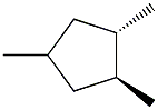 1a,2b,4a-1,2,4-Trimethylcyclopentane. Structure