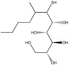 1-S-Hexyl-1-thio-d-galactitol 구조식 이미지