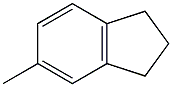 2,3-Dihydro-5-methyl-1H-indene. 구조식 이미지