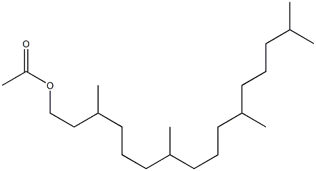3,7,11,15-Tetramethylhexadecyl acetate Structure
