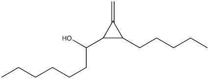 Cyclopropane, 1-(1-hydroxy-1-heptyl)-2-methylene-3-pentyl- 구조식 이미지