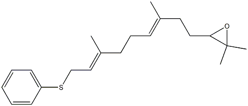 Oxirane, 2,2-dimethyl-3-[3,7-dimethyl-9-(phenylthio)-3,7-nonadienyl] Structure