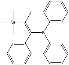 Propene, 1-phenyl-1-diphenylboryl-2-trimethylsilyl- 구조식 이미지