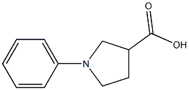 1-PHENYLPYRROLIDINE-3-CARBOXYLICACID 구조식 이미지