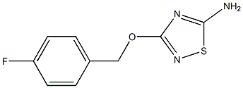 5-Amino-3-[(4-fluorobenzyl)oxy]-1,2,4-thiadiazole 구조식 이미지