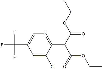 Diethyl 2-[3-chloro-5-(trifluoromethyl)pyridin-2-yl]malonate 97% Structure